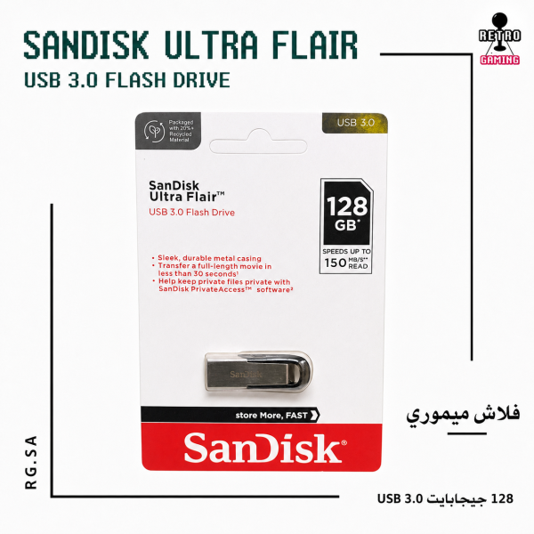 SanDisk Ultra Flair USB 3.0 Flash Drive 128GB