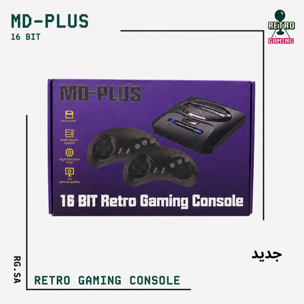 MD-PLUS 16-Bit Retro Gaming Console